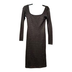 Michel Stephen Dress Women Large Brown
